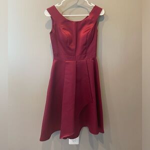 JJ’s House Red Silky Dress, Size US 4